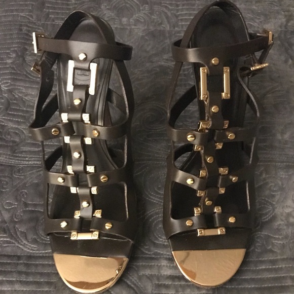 TORY BURCH FRANCESCA GLADIATOR HEELS - SZ 8 - Picture 3 of 8